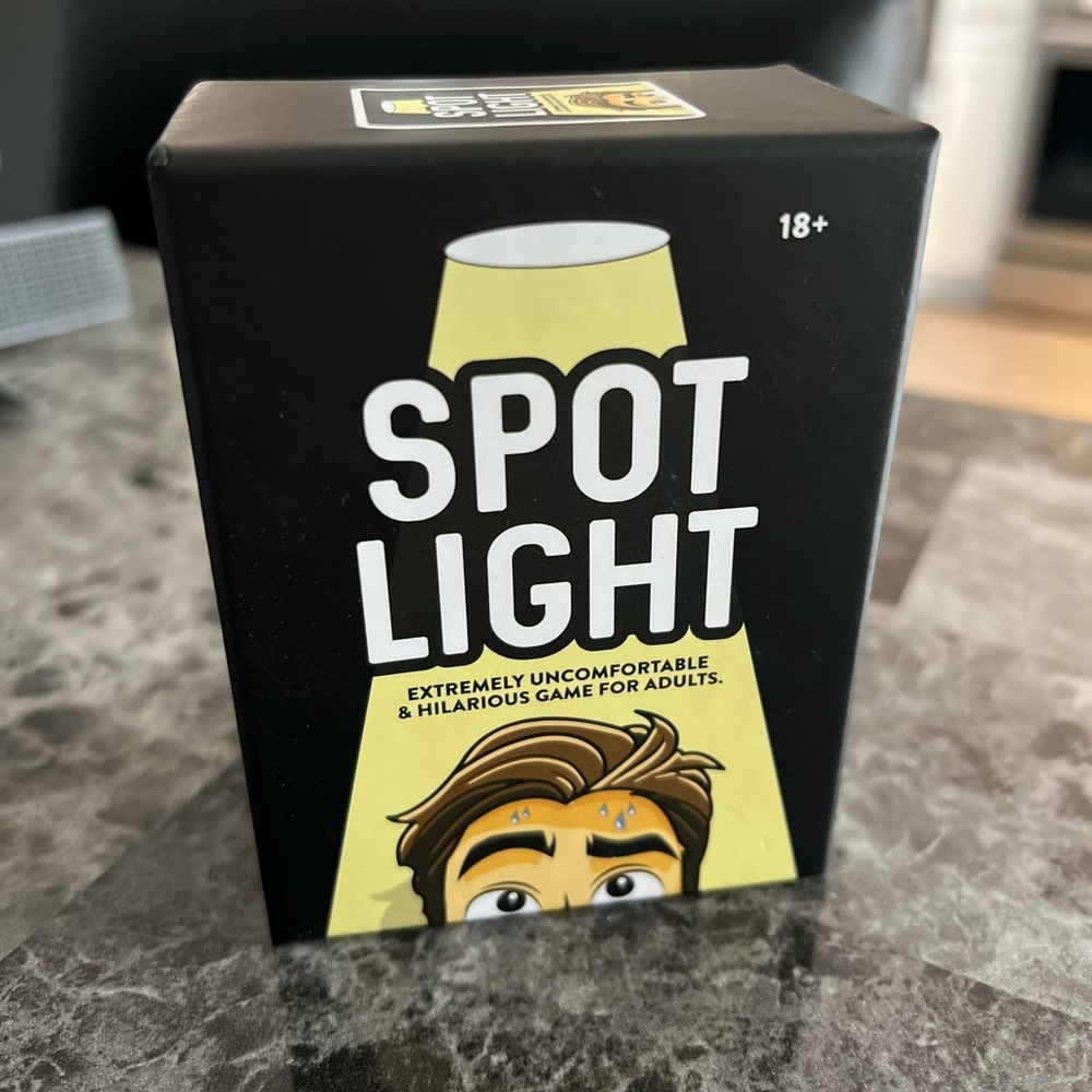 Spot light card game for adults